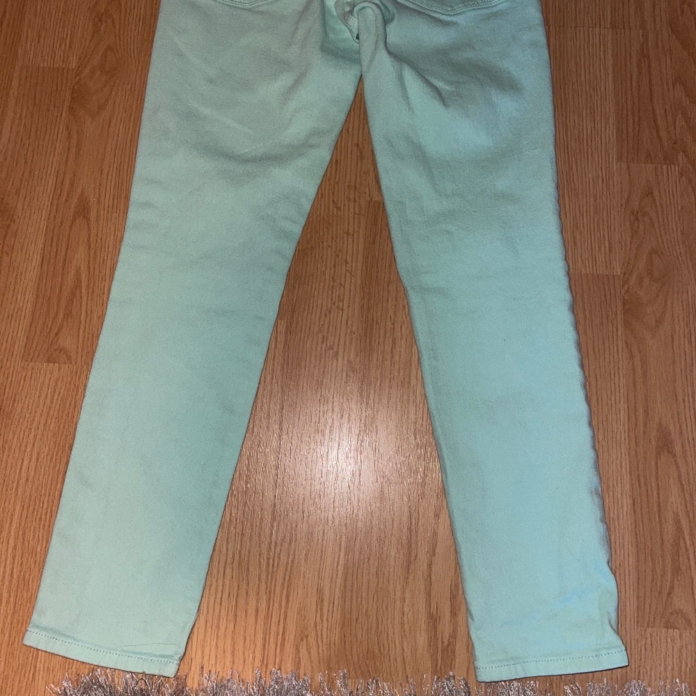 J. Crew Aqua Toothpick Stretch Mid Rise Stretch Ankle Pants Size 27 - Picture 8 of 9